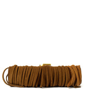 Picture of Saint Laurent Shoulder Bag Fringe Bag in Brown, Suede
