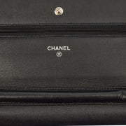 Picture of Chanel Cross Body Wallet on Chain in Black, Caviar Leather