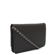 Picture of Chanel Cross Body Wallet on Chain in Black, Caviar Leather
