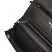 Picture of Chanel Cross Body Wallet on Chain in Black, Caviar Leather
