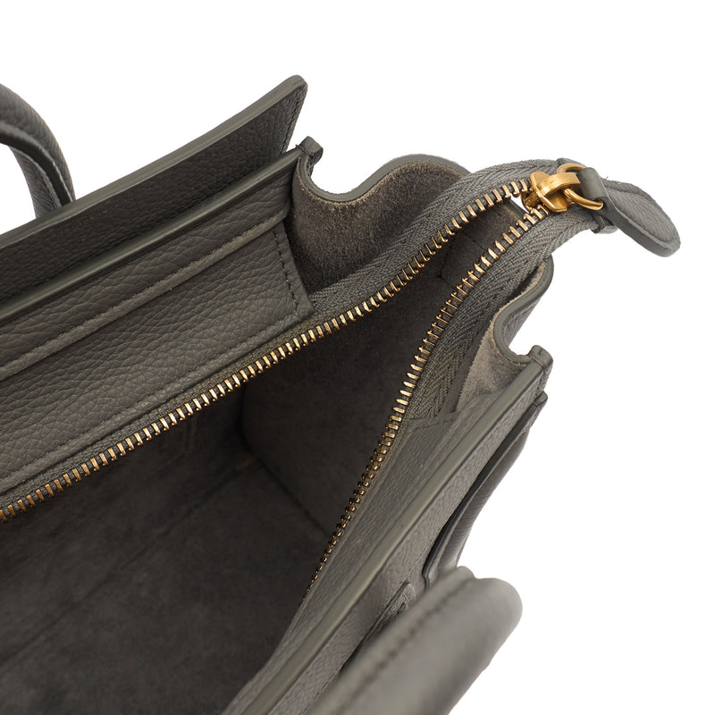 Picture of Celine Cross Body Luggage - Nano in Kohl, Leather
