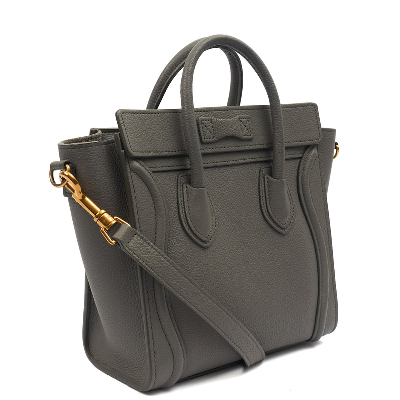Picture of Celine Cross Body Luggage - Nano in Kohl, Leather