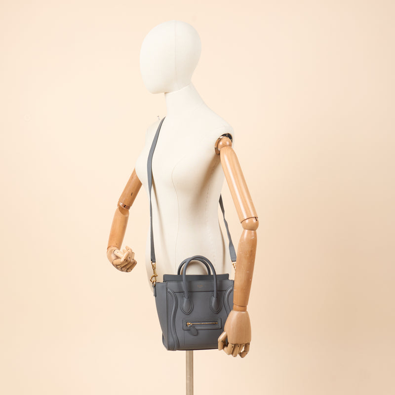 Picture of Celine Cross Body Luggage - Nano in Kohl, Leather