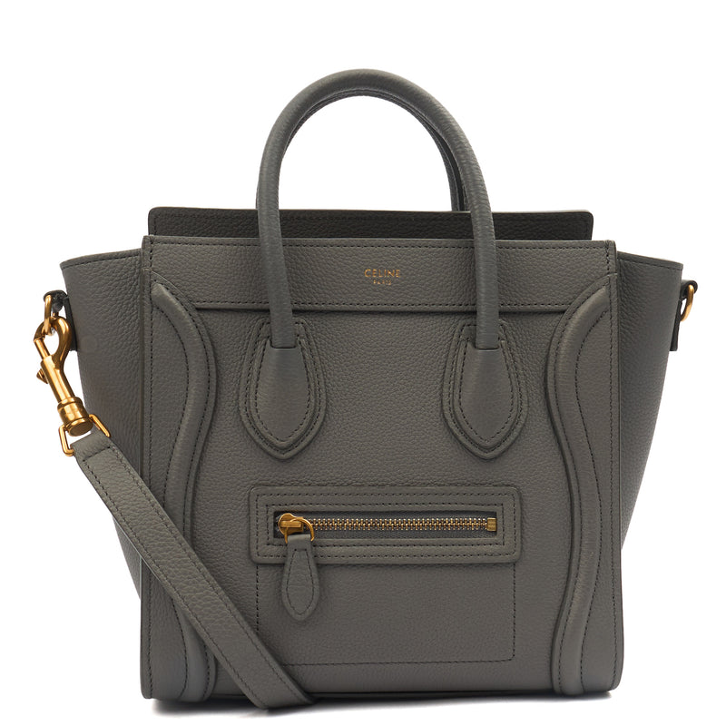 Picture of Celine Cross Body Luggage - Nano in Kohl, Leather