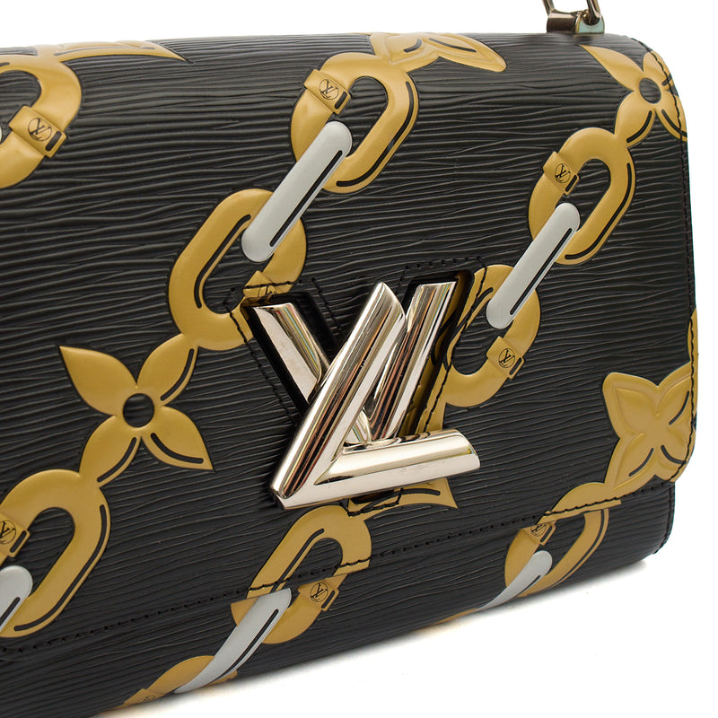 Picture of Louis Vuitton Cross Body Twist MM in Black, Epi Leather