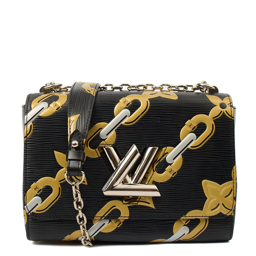 Picture of Louis Vuitton Cross Body Twist MM in Black, Epi Leather