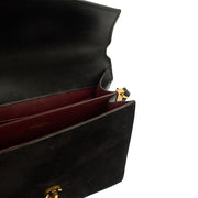 Picture of Saint Laurent Top Handle Cassandra Top Handle - Medium in Black, Leather