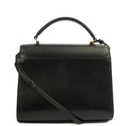 Picture of Saint Laurent Top Handle Cassandra Top Handle - Medium in Black, Leather