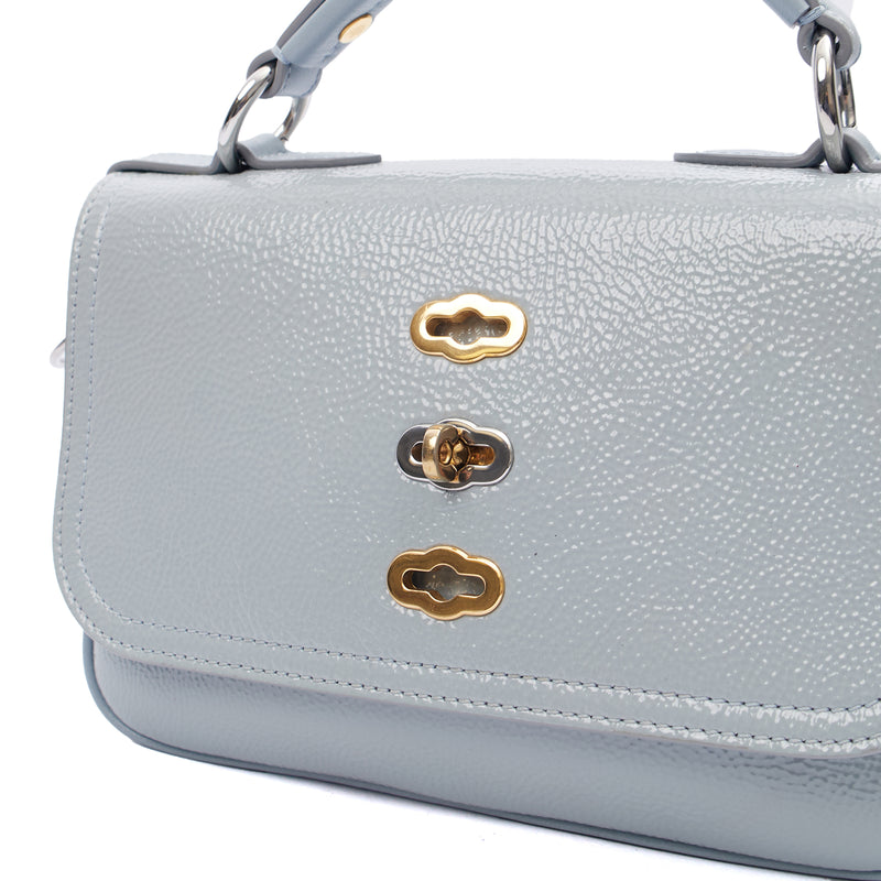 Picture of Mulberry Top Handle Bryn - Small in Blue, Patent Leather