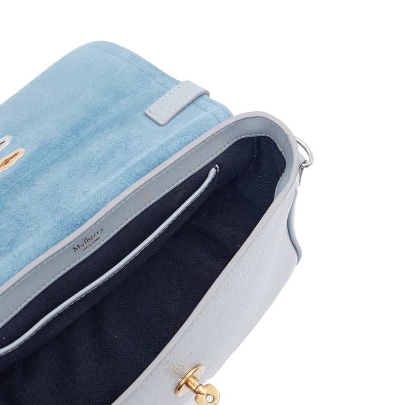 Picture of Mulberry Top Handle Bryn - Small in Blue, Patent Leather