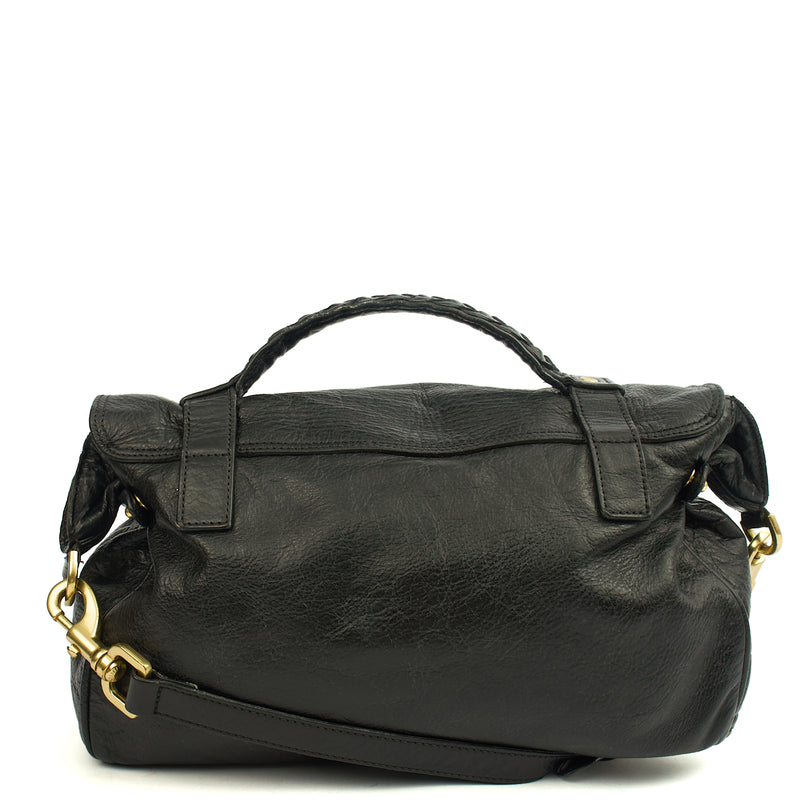 Picture of Mulberry Satchel Alexa in Black, Leather