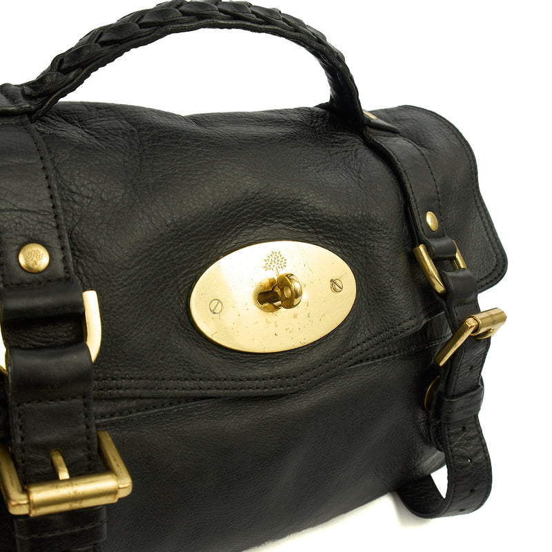 Picture of Mulberry Satchel Alexa in Black, Leather