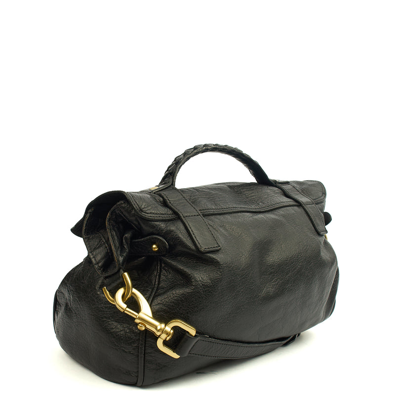 Picture of Mulberry Satchel Alexa in Black, Leather