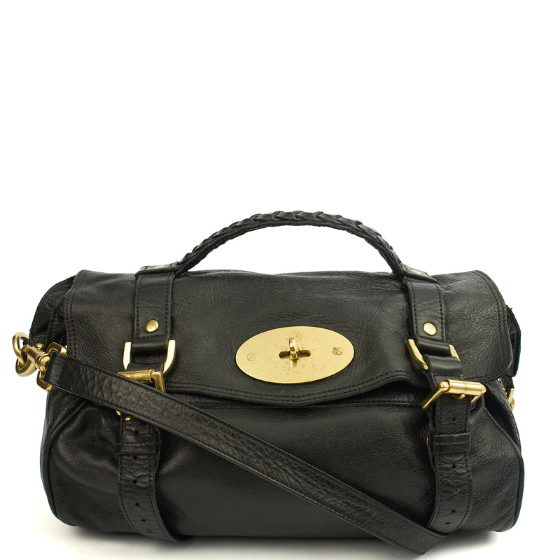 Picture of Mulberry Satchel Alexa in Black, Leather
