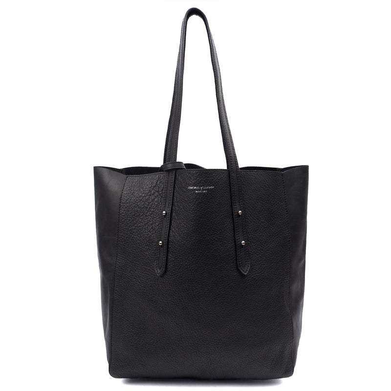 Picture of Aspinal of London Tote London Tote - Midi in Black, Leather