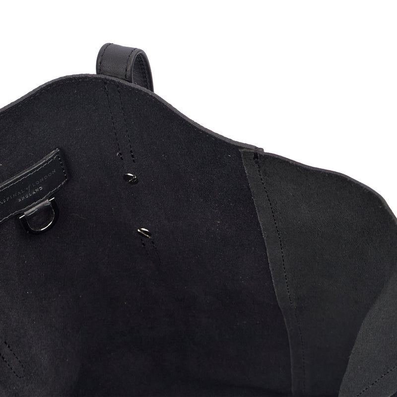 Picture of Aspinal of London Tote London Tote - Midi in Black, Leather