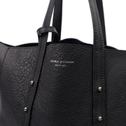 Picture of Aspinal of London Tote London Tote - Midi in Black, Leather