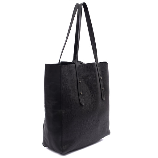 Picture of Aspinal of London Tote London Tote - Midi in Black, Leather