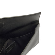 Picture of Saint Laurent Clutch Uptown Pouch in Black, Calfskin Leather