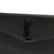 Picture of Saint Laurent Clutch Uptown Pouch in Black, Calfskin Leather