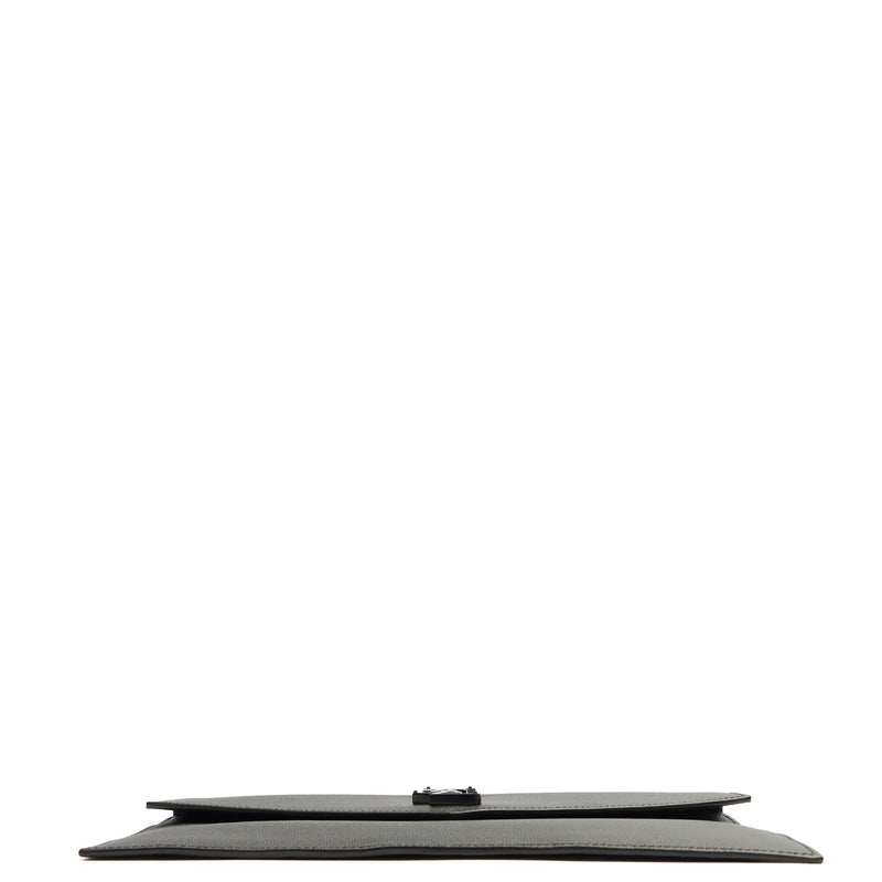 Picture of Saint Laurent Clutch Uptown Pouch in Black, Calfskin Leather