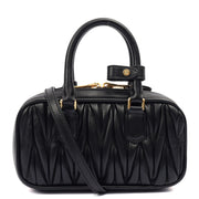 Picture of Miu Miu Tote Arcadie in Black, Leather