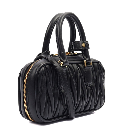 Picture of Miu Miu Tote Arcadie in Black, Leather