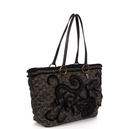 Picture of Anya Hindmarch Tote Tote in Black, Fabric