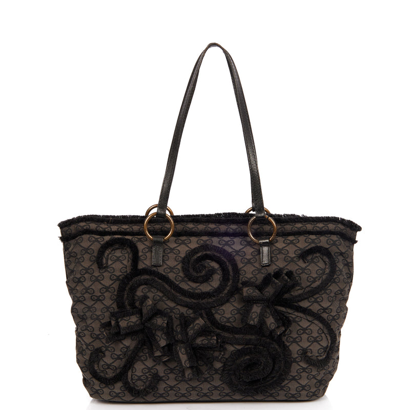 Picture of Anya Hindmarch Tote Tote in Black, Fabric