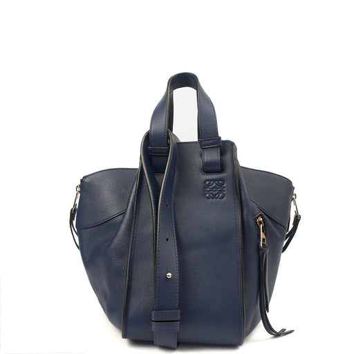 Picture of Loewe Tote Hammock - Medium in Blue, Leather