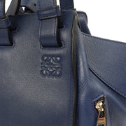 Picture of Loewe Tote Hammock - Medium in Blue, Leather