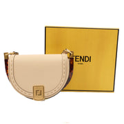 Picture of Fendi Cross Body Moonlight in Neutral, Leather