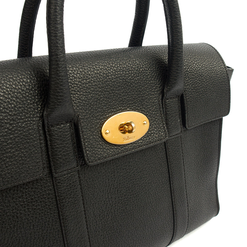 Picture of Mulberry Cross Body Bayswater with Strap in Black, Leather