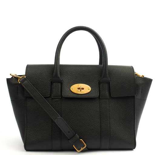 Picture of Mulberry Cross Body Bayswater with Strap in Black, Leather