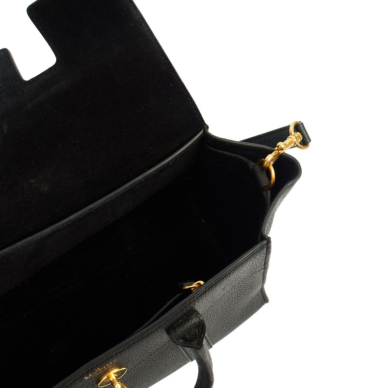 Picture of Mulberry Cross Body Bayswater with Strap in Black, Leather