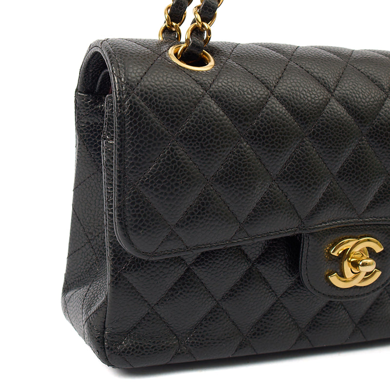 Picture of Chanel Shoulder Bag Classic Double Flap - Small in Black, Caviar Leather