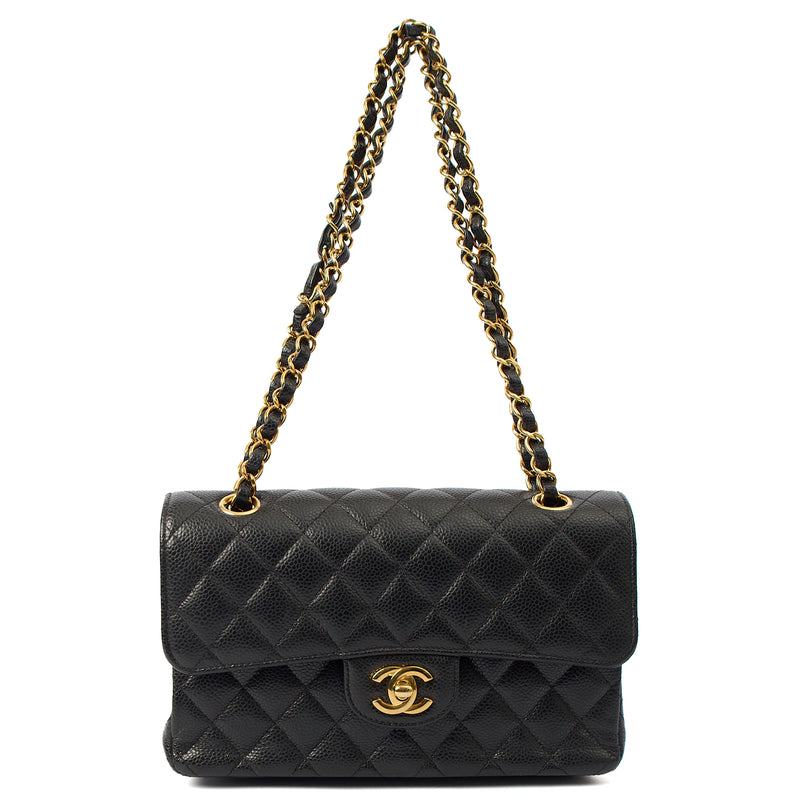 Picture of Chanel Shoulder Bag Classic Double Flap - Small in Black, Caviar Leather