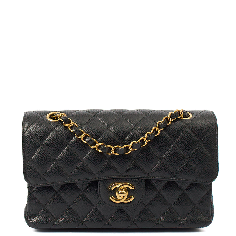 Picture of Chanel Shoulder Bag Classic Double Flap - Small in Black, Caviar Leather