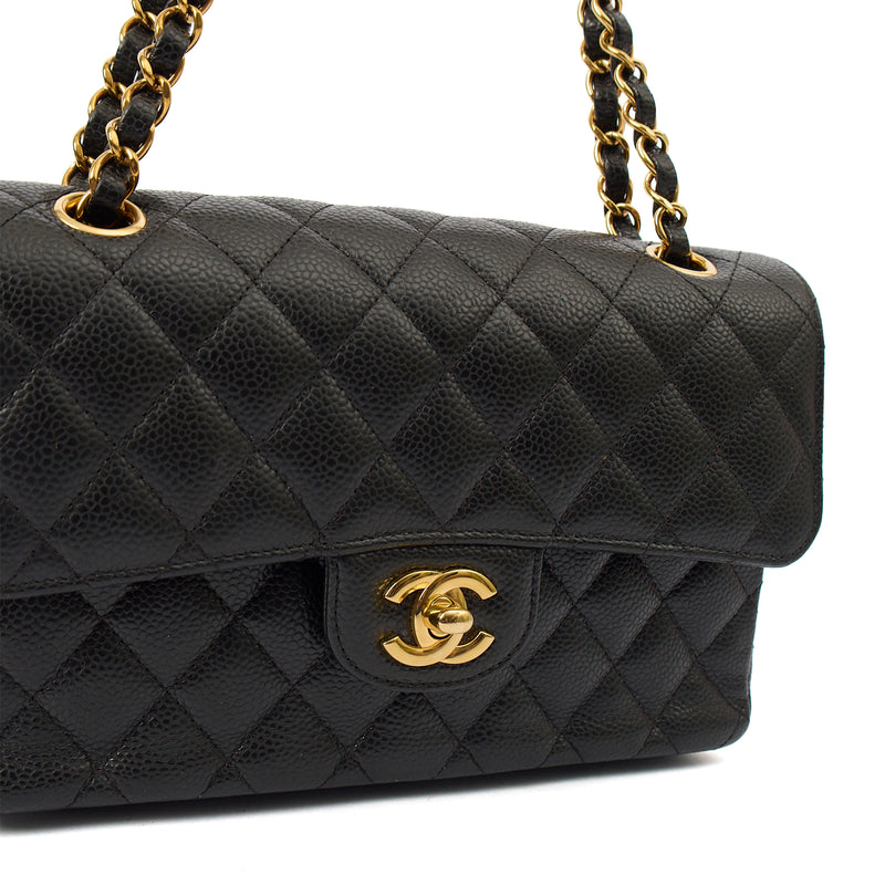 Picture of Chanel Shoulder Bag Classic Double Flap - Small in Black, Caviar Leather