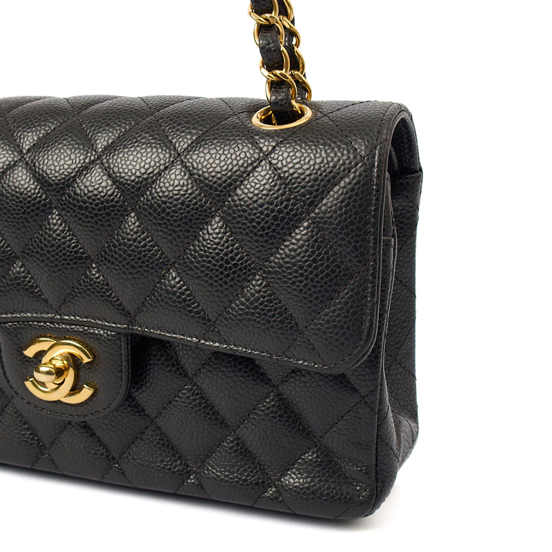 Picture of Chanel Shoulder Bag Classic Double Flap - Small in Black, Caviar Leather
