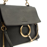 Picture of Chloe Top Handle Faye - Medium in Black, Calfskin Leather