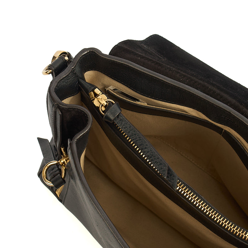 Picture of Chloe Top Handle Faye - Medium in Black, Calfskin Leather