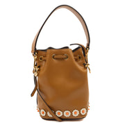 Picture of Fendi Bucket Bag Mon Tresor - Mini in Brown, Leather