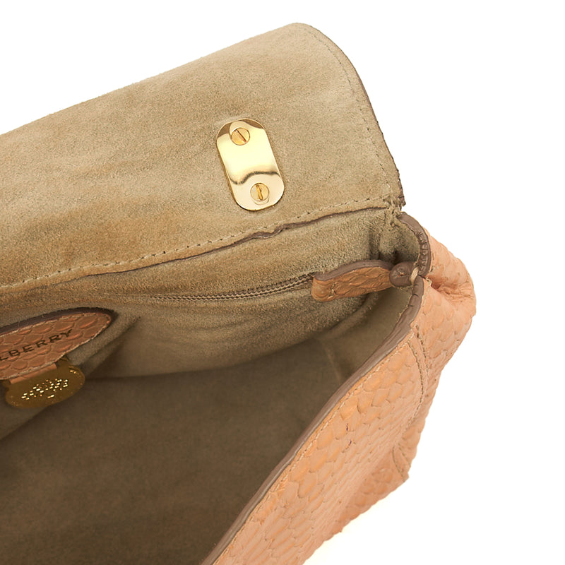 Picture of Mulberry Shoulder Bag Cecily  in Coral Orange, Exotic Effect Leather