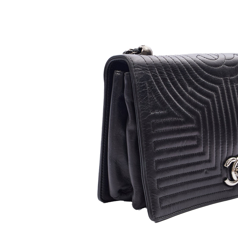 Picture of Chanel Shoulder Bag Flap Bag in Black, Calfskin Leather