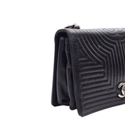 Picture of Chanel Shoulder Bag Flap Bag in Black, Calfskin Leather