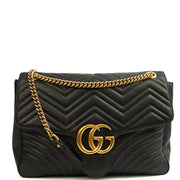 Picture of Gucci Shoulder Bag Marmont Shoulder Flap - Large in Black, Leather