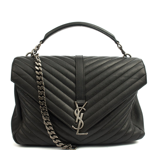 Picture of Saint Laurent Cross Body College - Large in Black, Leather