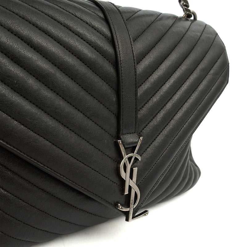 Picture of Saint Laurent Cross Body College - Large in Black, Leather