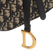 Picture of Christian Dior Shoulder Bag Saddle Bag in Blue, Dior Oblique Embroidery